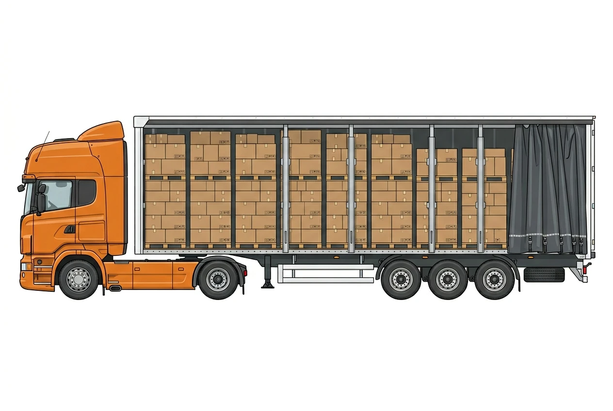 Beladeplan Planen-LKW - 33 Europaletten